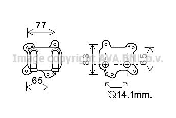 AVA QUALITY COOLING масляный радиатор, двигательное масло OL3581